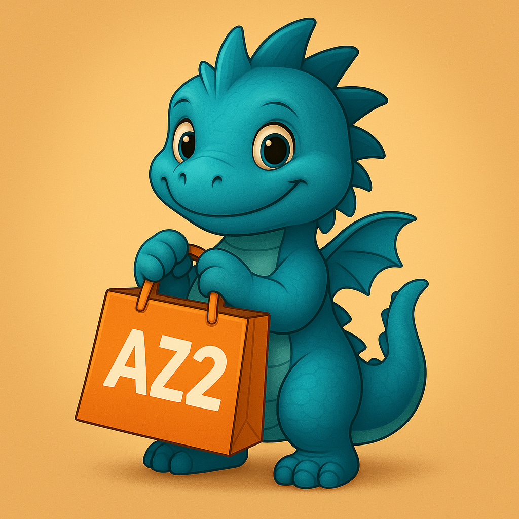 AZ2 blue water dragon mascot